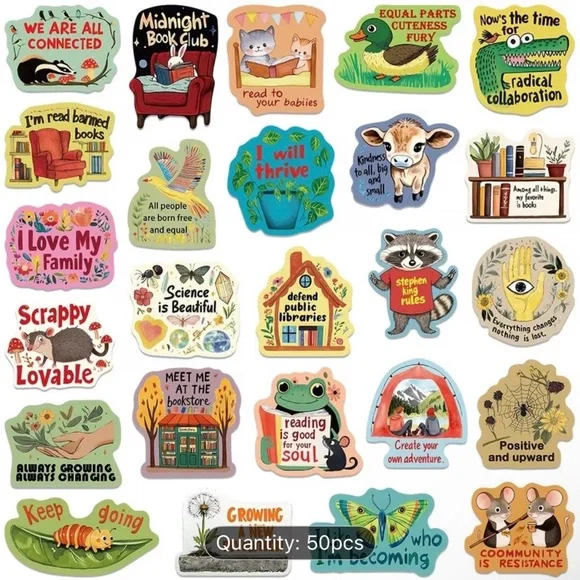 (50) Colorful Motivational Stickers - Picture 3 of 4